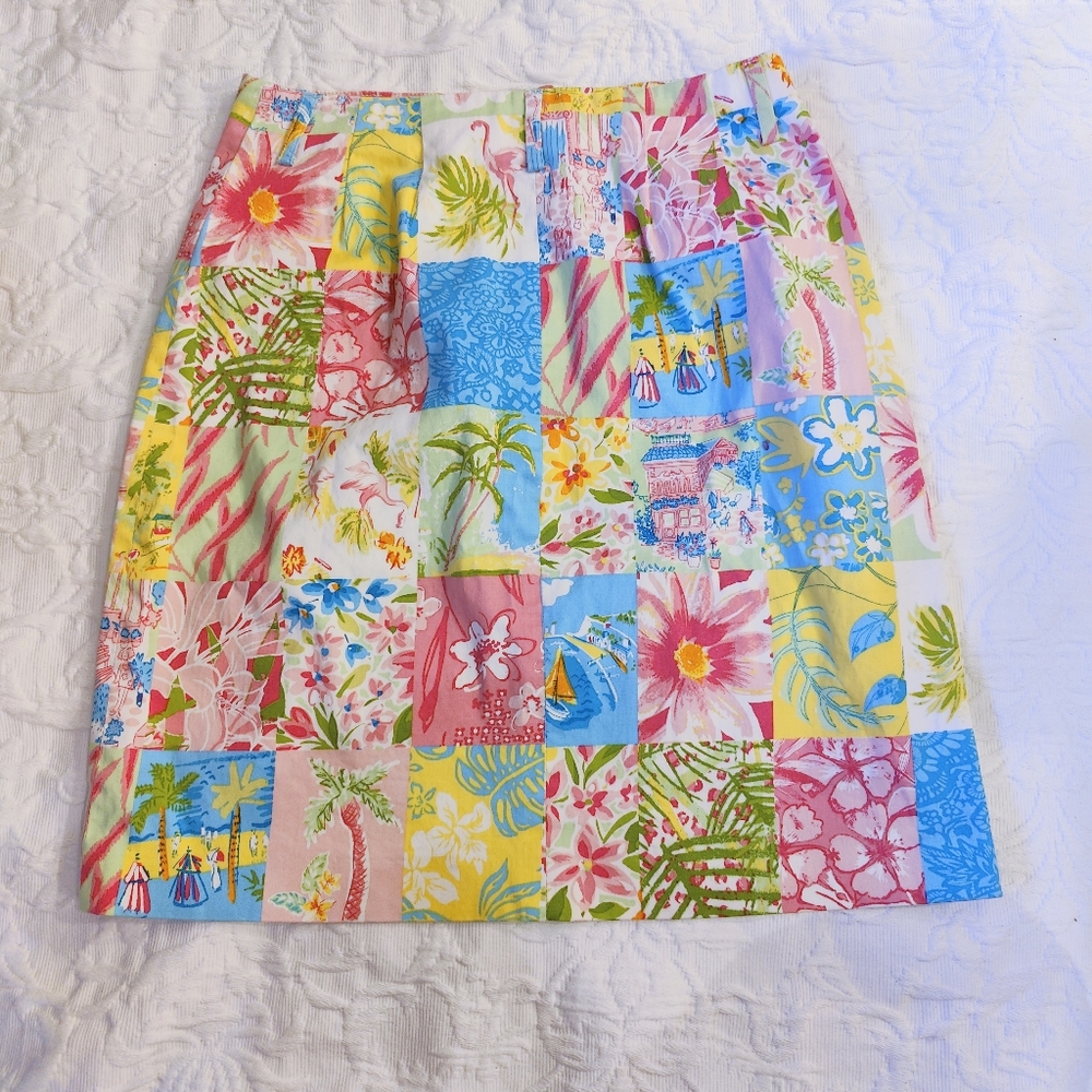 J. Mclaughlin Patchwork Mini Skirt. Size 4 - image 2